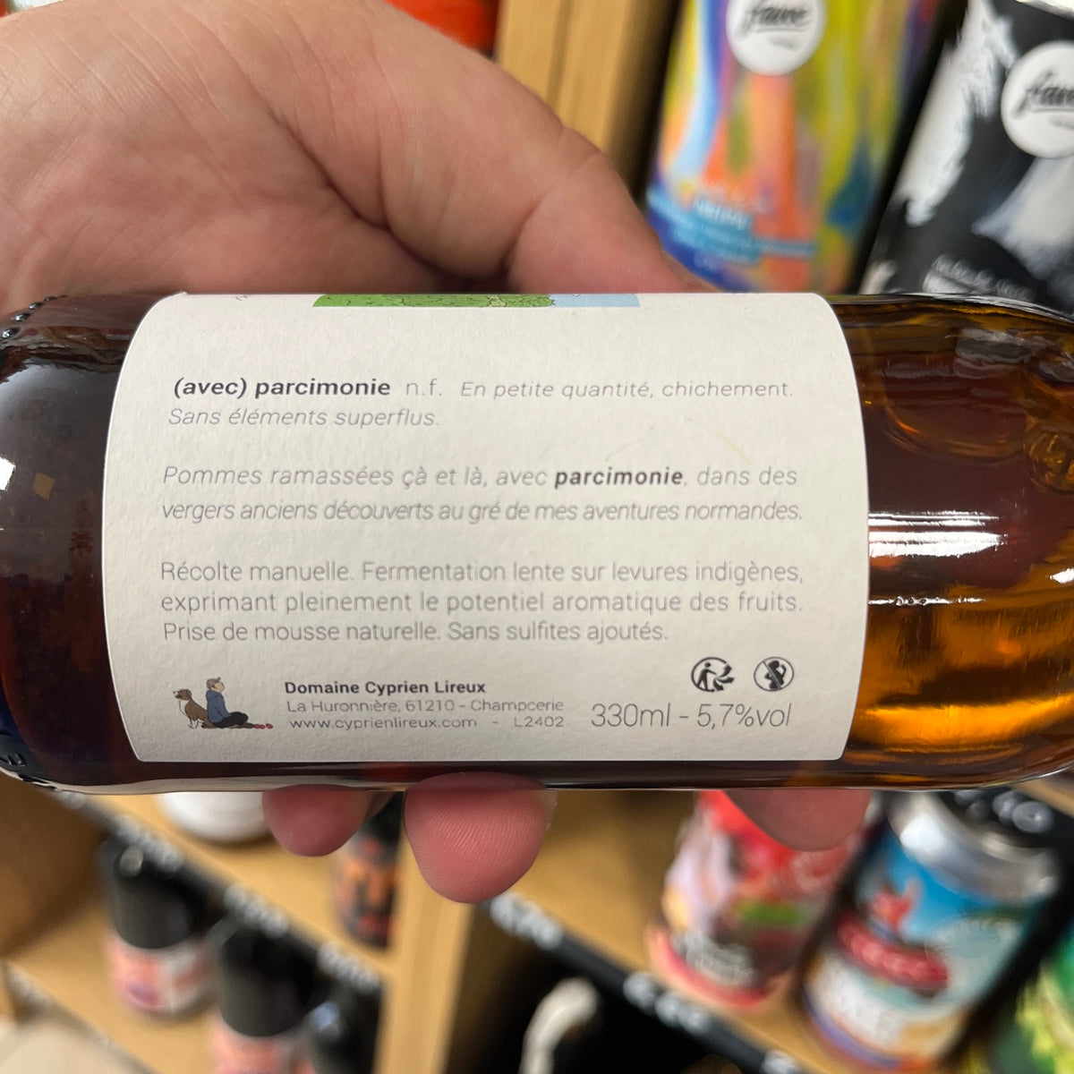 Cidre Parcimonie 2024 (33 cl) - Cyprien Lireux