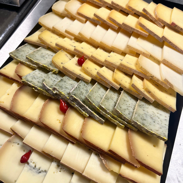 Plateau fromages à raclette Jus de la Vigne