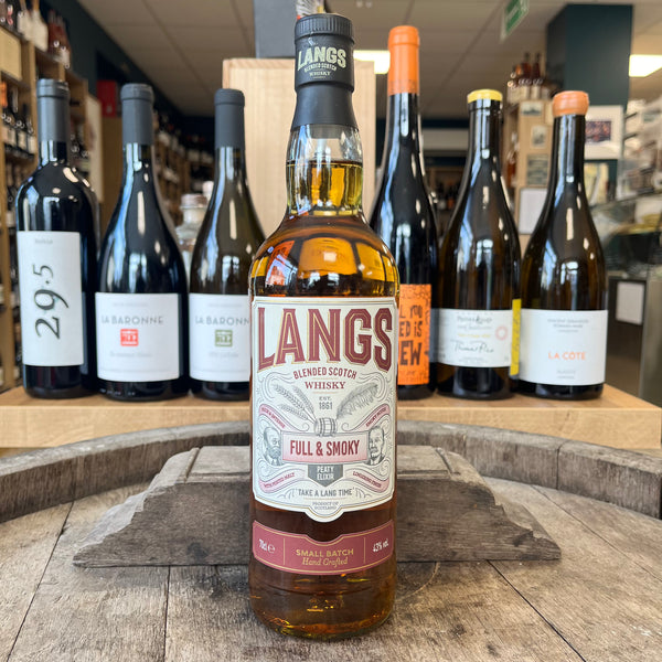 Whisky Langs Full & Smoky, blended Scotch, Écosse
