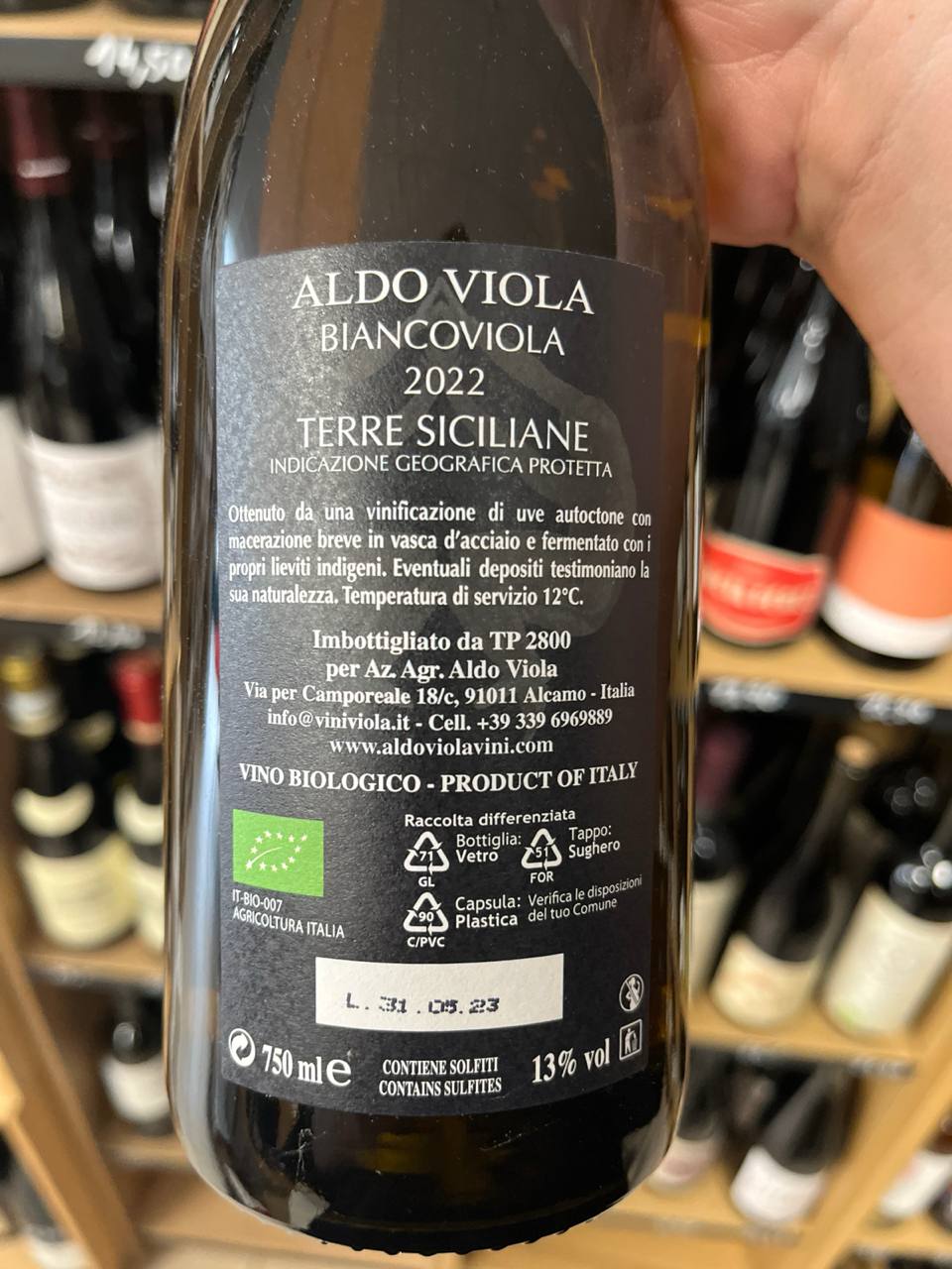 Bouteille Vin blanc Aldo Viola 2022, Italie