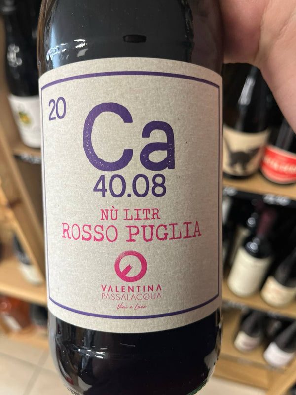 Vin rouge Nù Litr Rosso Puglia 2020 - Calcarius, bouteille 1 L (face)