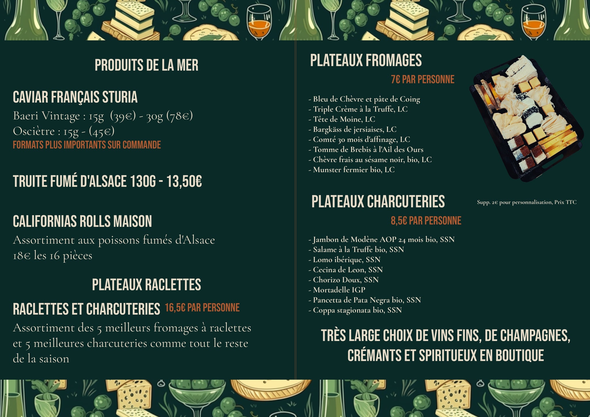 Carte et horaires des fêtes