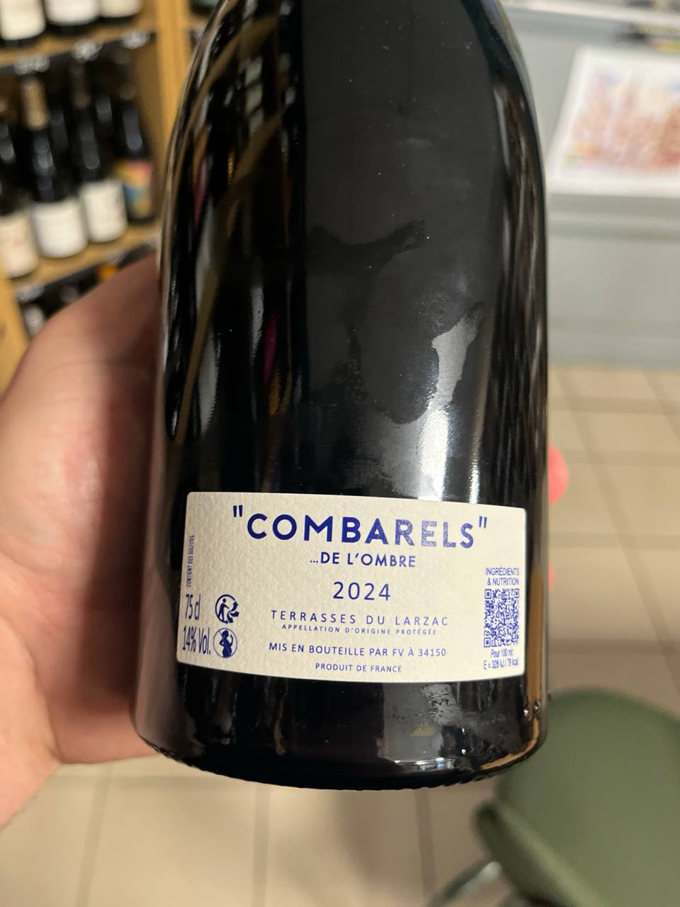 Bouteille Vin rouge Combarels de l’Ombre 2024, Languedoc