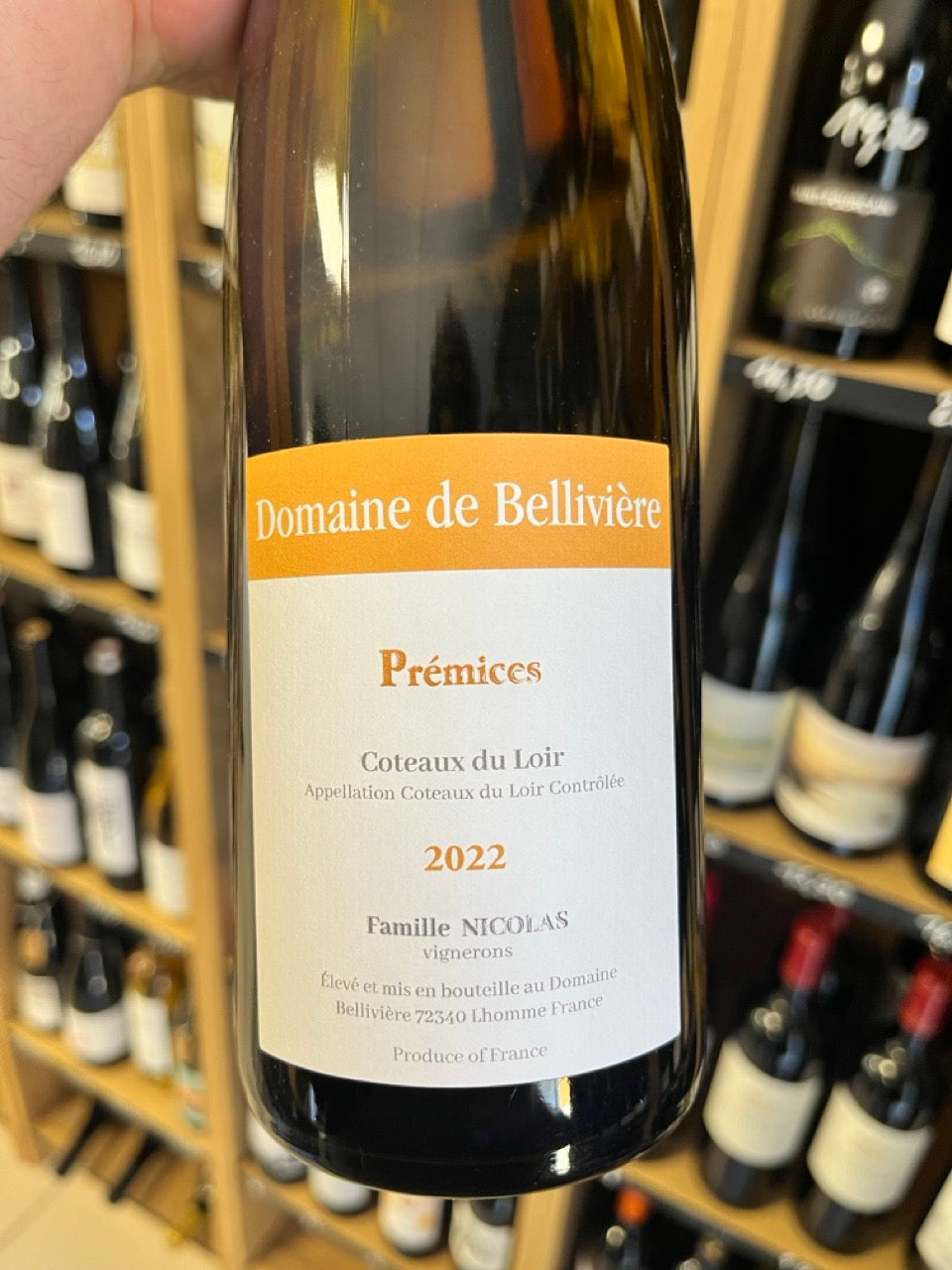 Bouteille Vin blanc Prémices 2022, Val de Loire