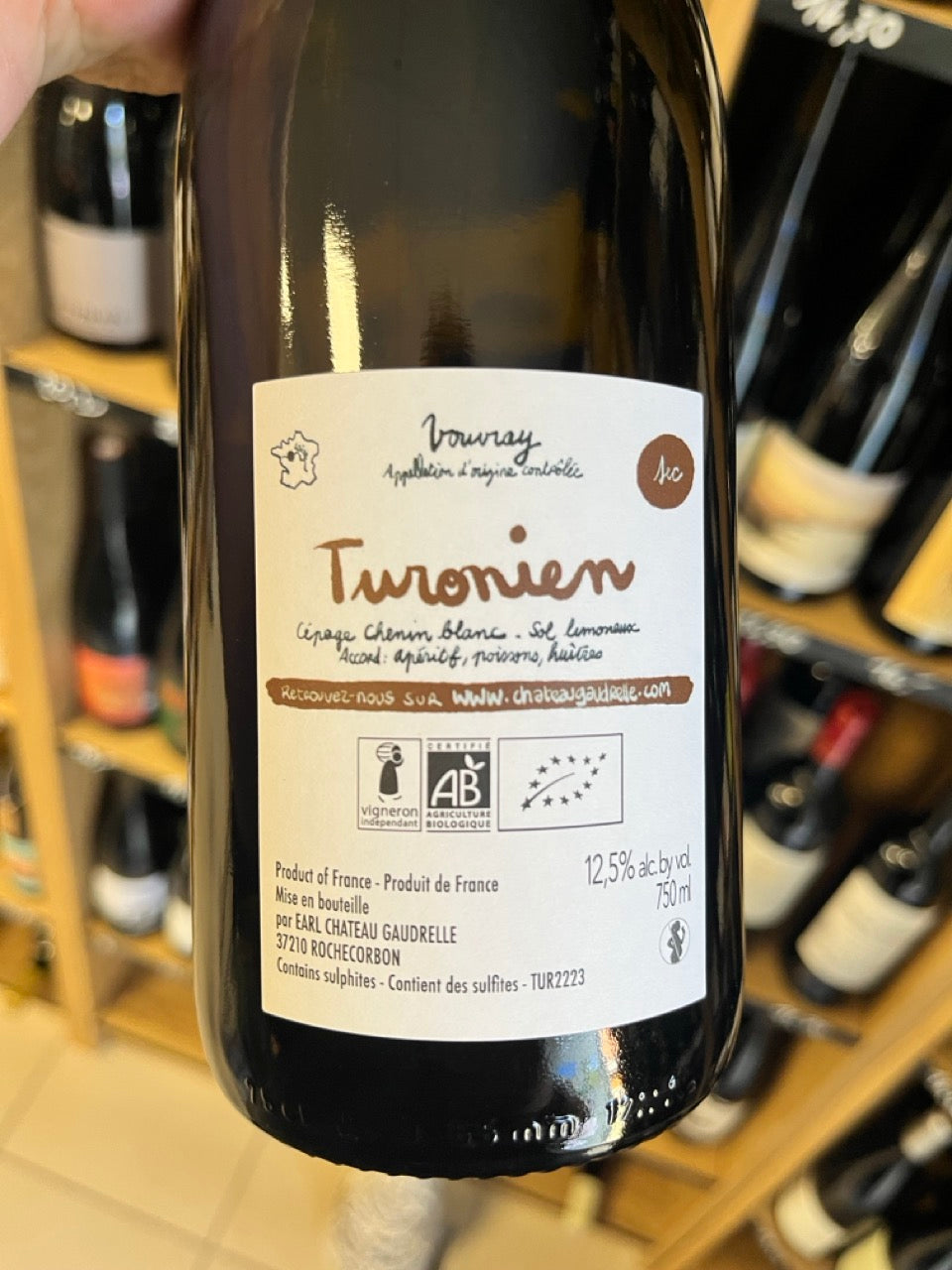Bouteille Vin Turonien 2022-2023 2022, Val de Loire — biodynamie