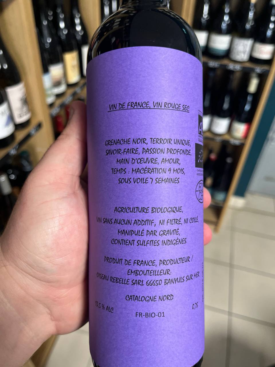 Bouteille Vin rouge Les Becs Salés 2022