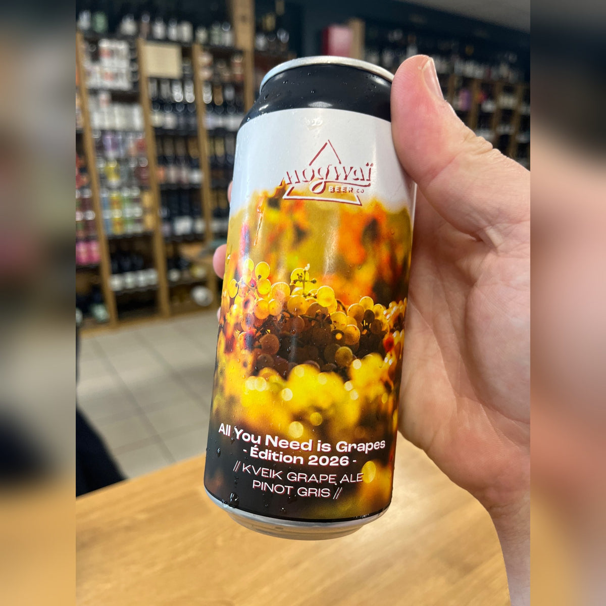 All You Need is Grapes 2026, grape ale au Pinot Gris de la brasserie Mogwai