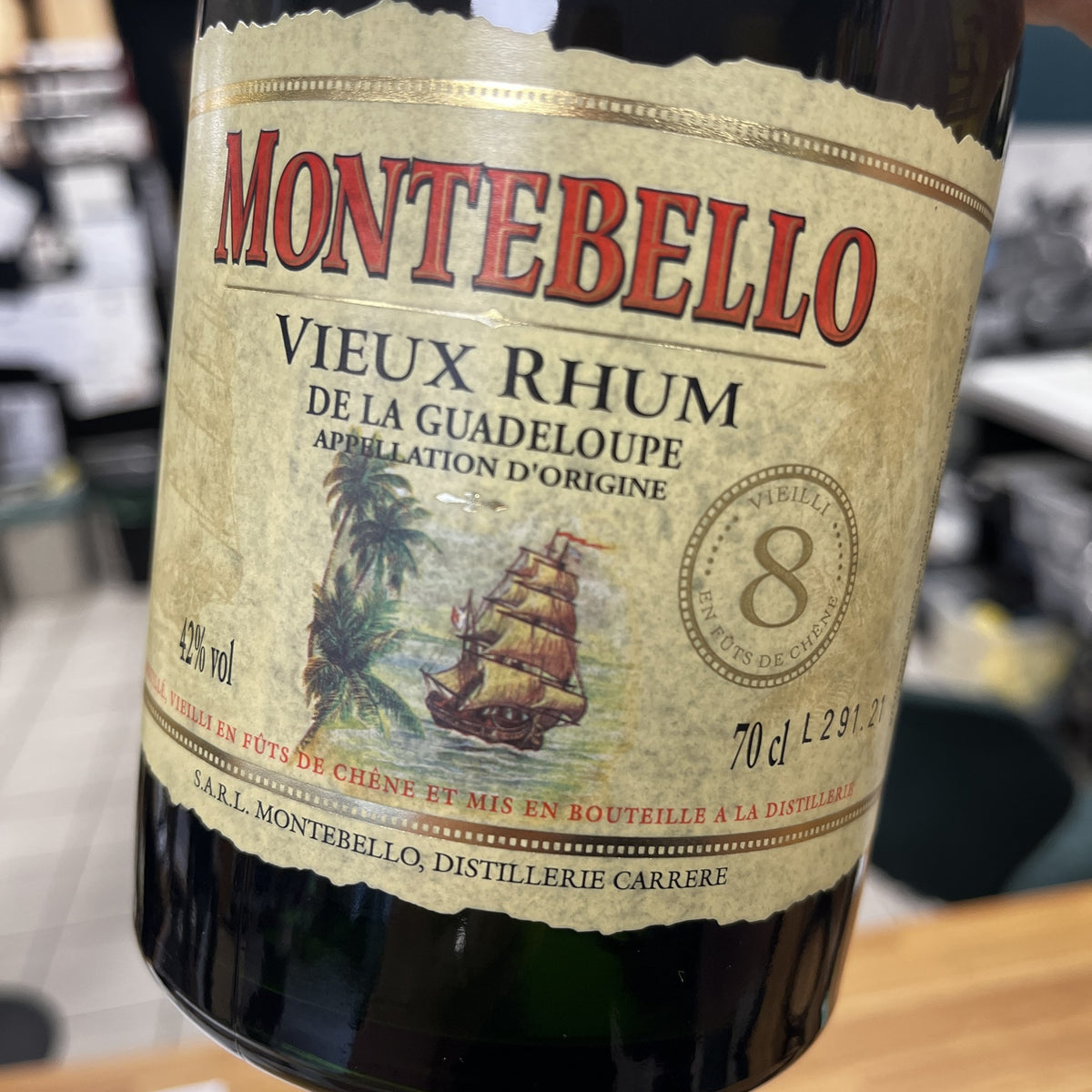 Montebello Vieux Rhum 8 ans de la Guadeloupe
