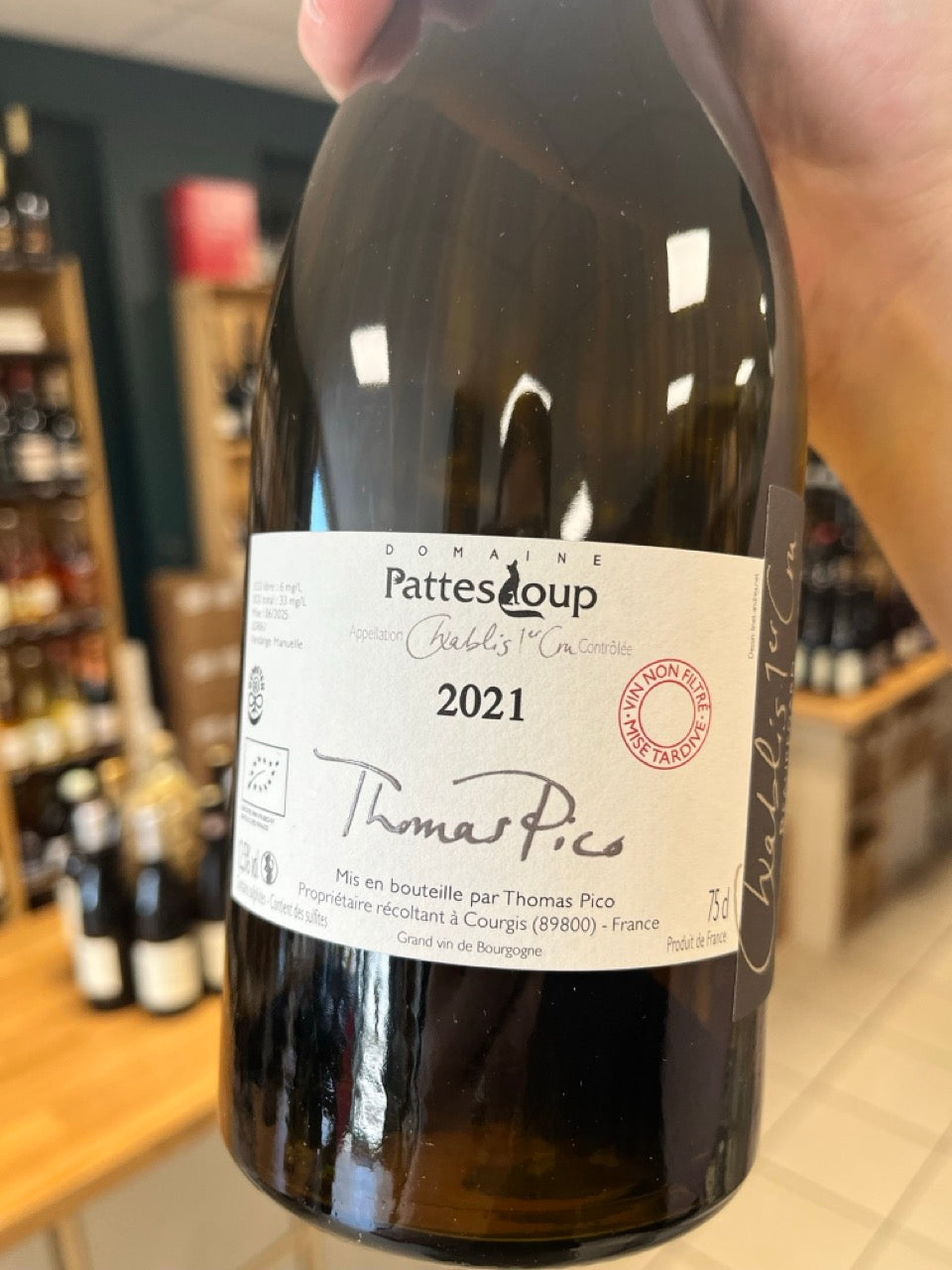 Chablis 1er Cru Beauregard 2021 — Domaine Pattes Loup