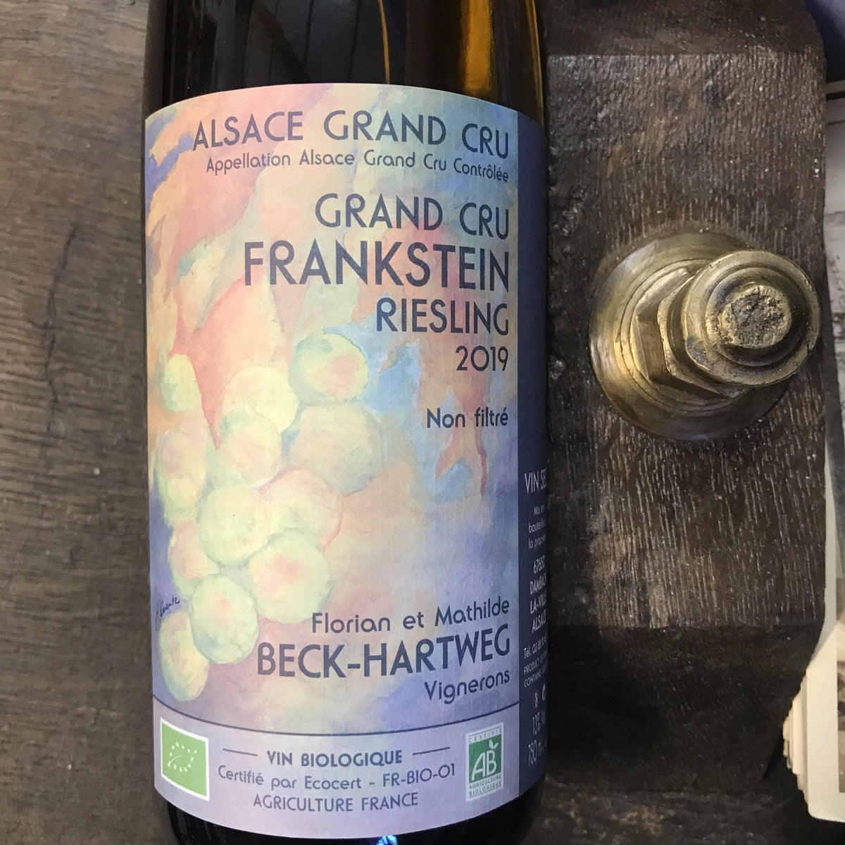 Bouteille Vin Beck-Hartweg 2019, AOC Alsace — agriculture biologique